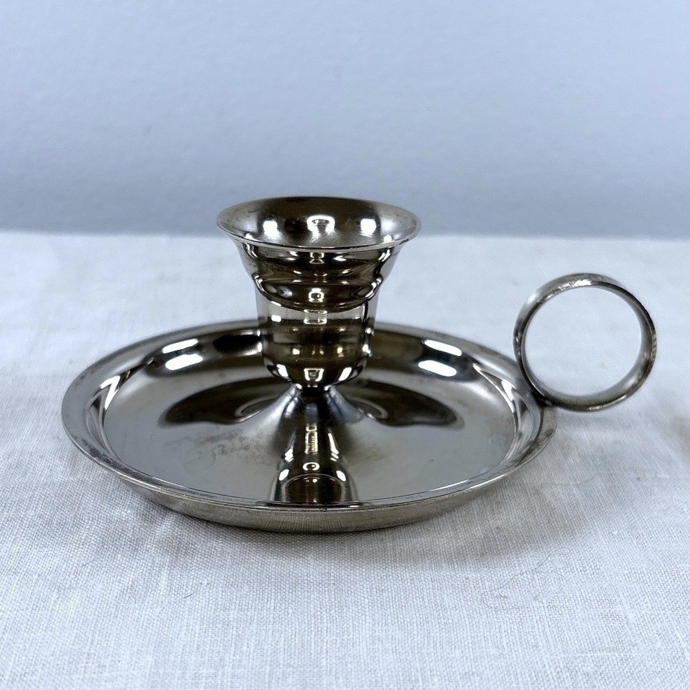 Leonard Silverplate Chamberstick Candle Holder